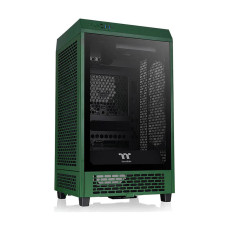  Thermaltake The Tower 200 Racing Green Mini Computer Case, SPCC+Tempered Glass Material, Supports Up to 280mm Radiator, Up to 4 Fans Support, Removable Dust Filter, Racing Green | CA-1X9-00SCWN-00